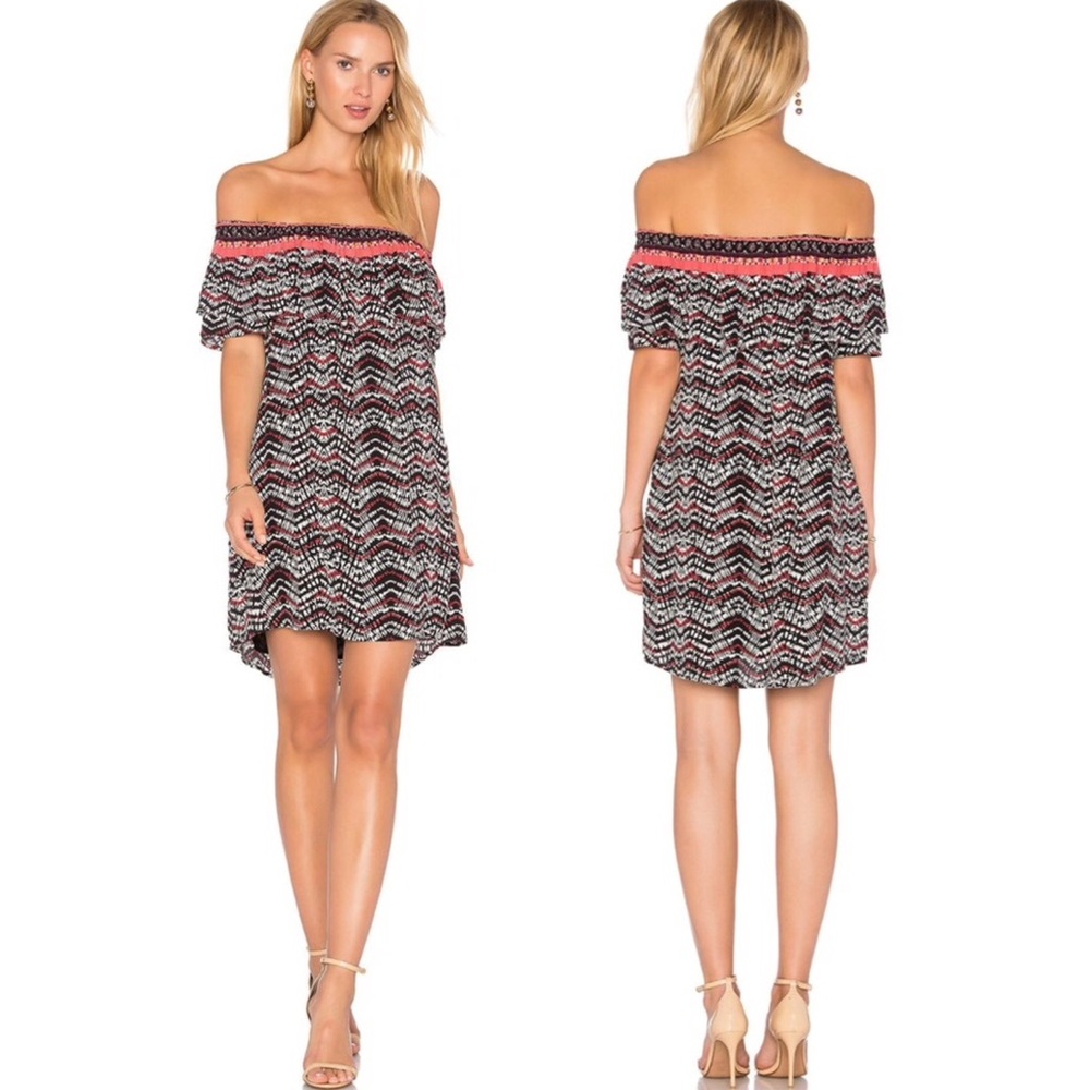 Sanctuary Stella Ruffle Off The Shoulder Dress